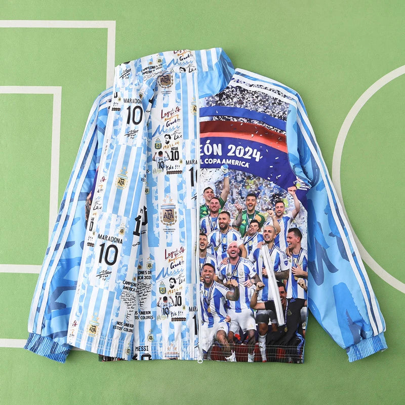 Argentina Special World Cup Both Sides Football Windbreaker Windjacke