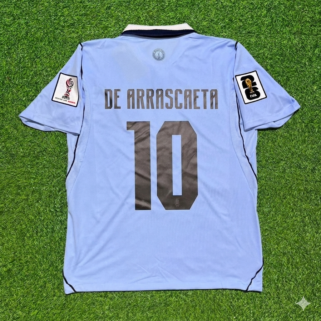 Giorgian de Arrascaeta #10 Uruguay 2026 World Cup Home Sky Blue Jersey
