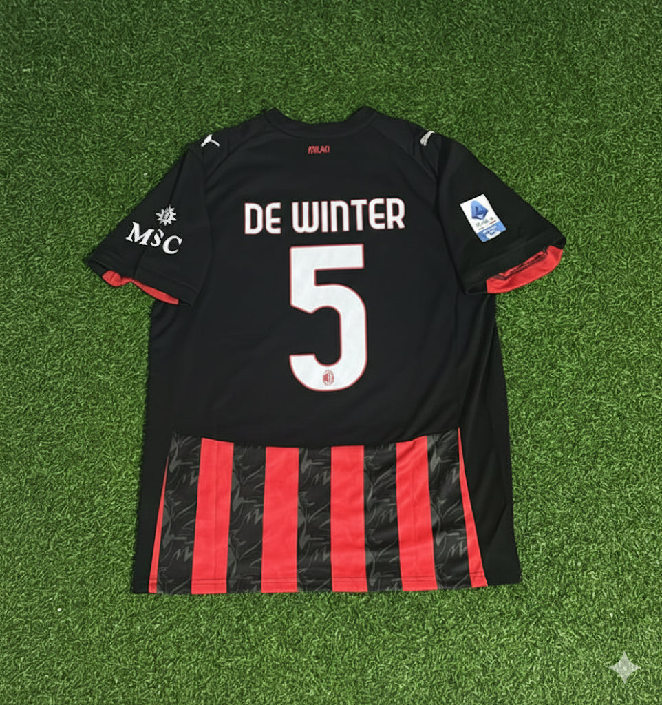 Koni De Winter Ac Milan New Season Jersey Trikot Maillot