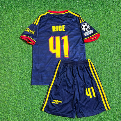 Declan Rice Arsenal Away New Season 2027 Kids Jersey Kit Soccer Trikot Maillot Maglia
