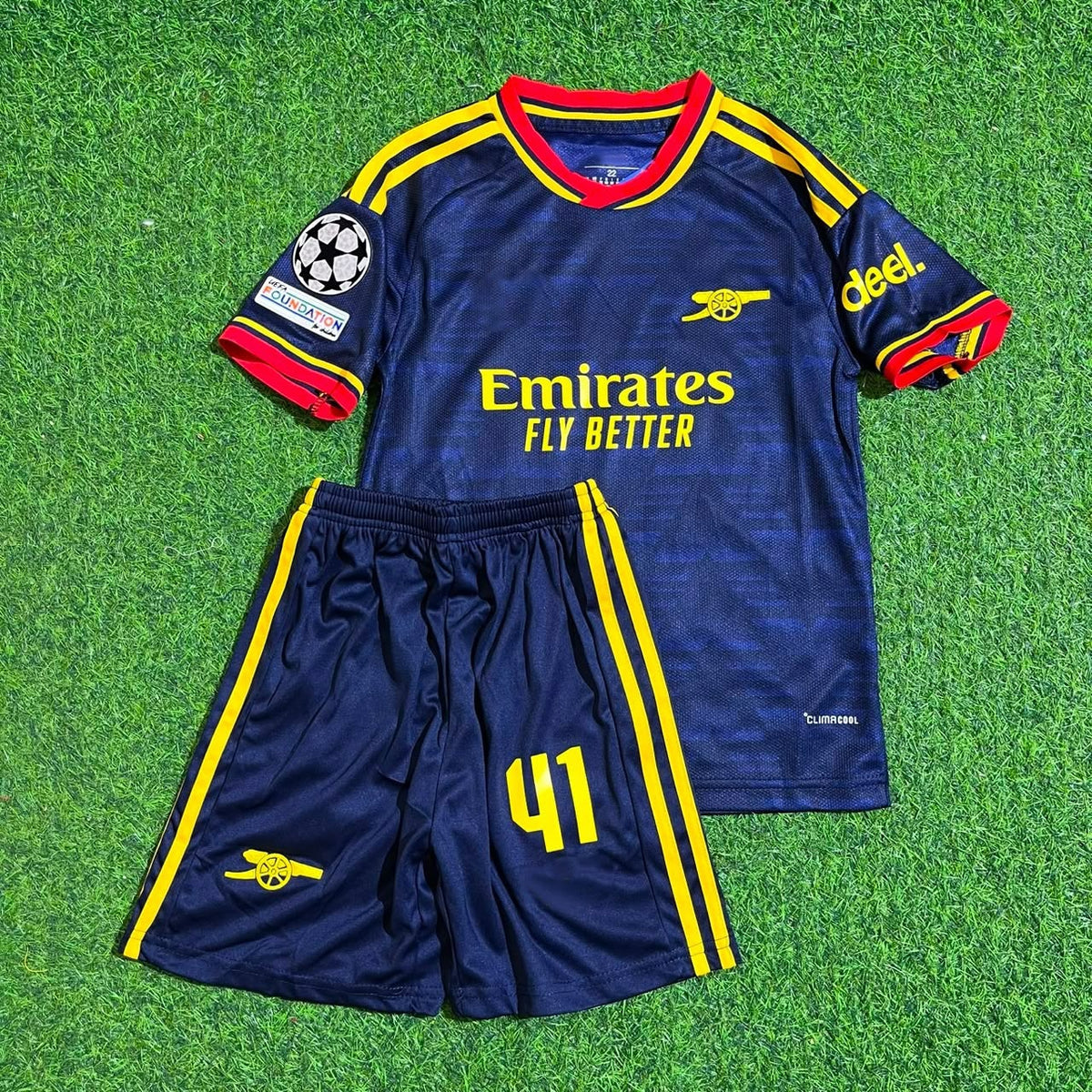 Declan Rice Arsenal Away New Season 2027 Kids Jersey Kit Soccer Trikot Maillot Maglia