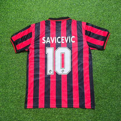 Dejan Savićević AC Milan 1994/1996 Retro Home Football Jersey