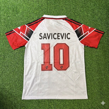 Dejan Savićević #10 AC Milan 1997 Away Retro Football Jersey