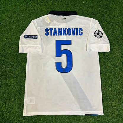 Dejan Stankovic #5 Inter 2011/2012 White Away Jersey Trikot Maillot Maglia Soccer Shirt