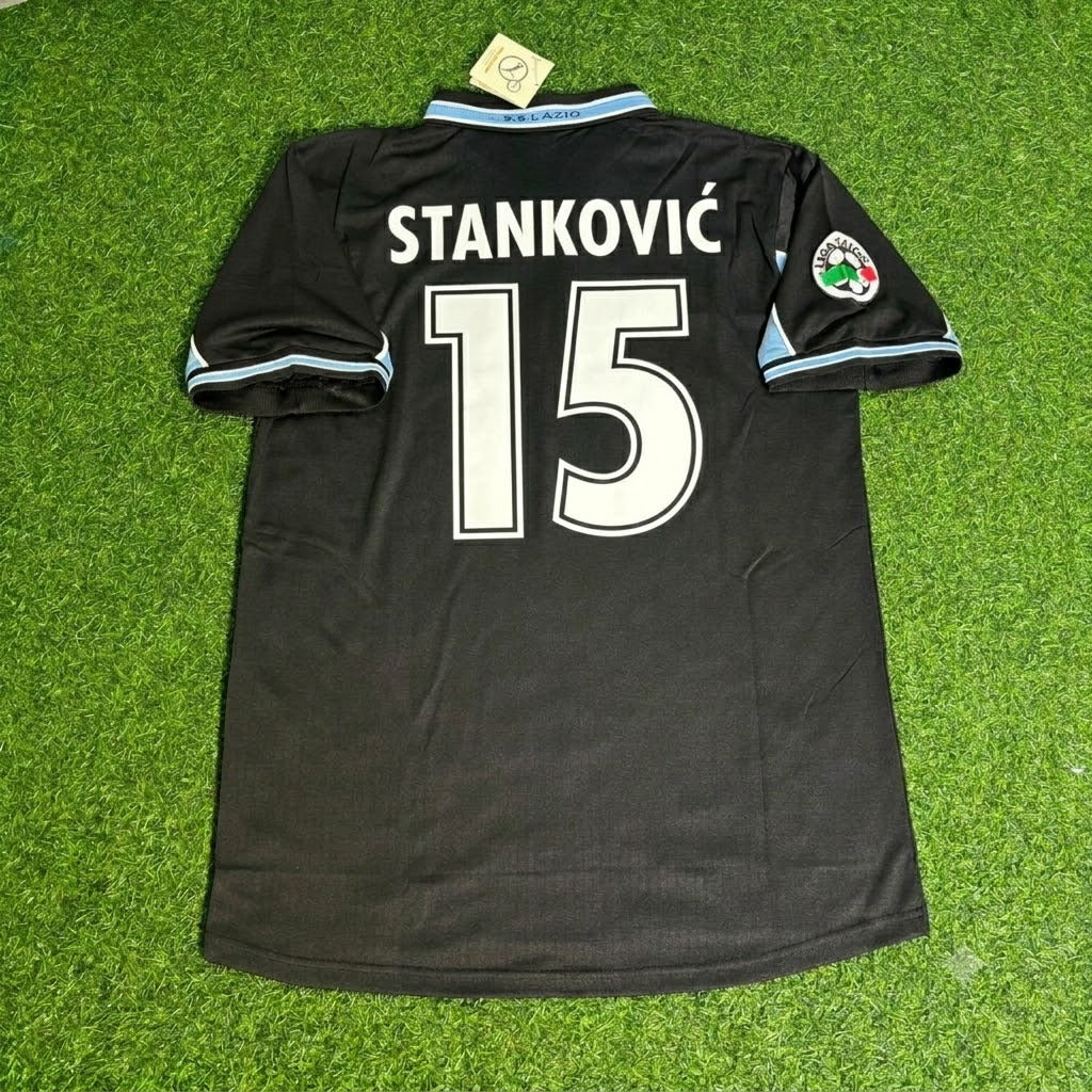 Dejan Stankovic Lazio 1998/2000 Black Retro Football Jersey