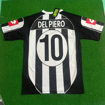 Alessandro Del Piero Juventus 2002 2003 Retro Football Jersey Soccer Shirt