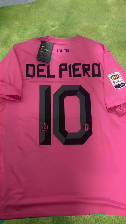 Alessandro del Piero #10 Juventus Pink 2012 2013 Season Retro Jersey Soccer Shirt