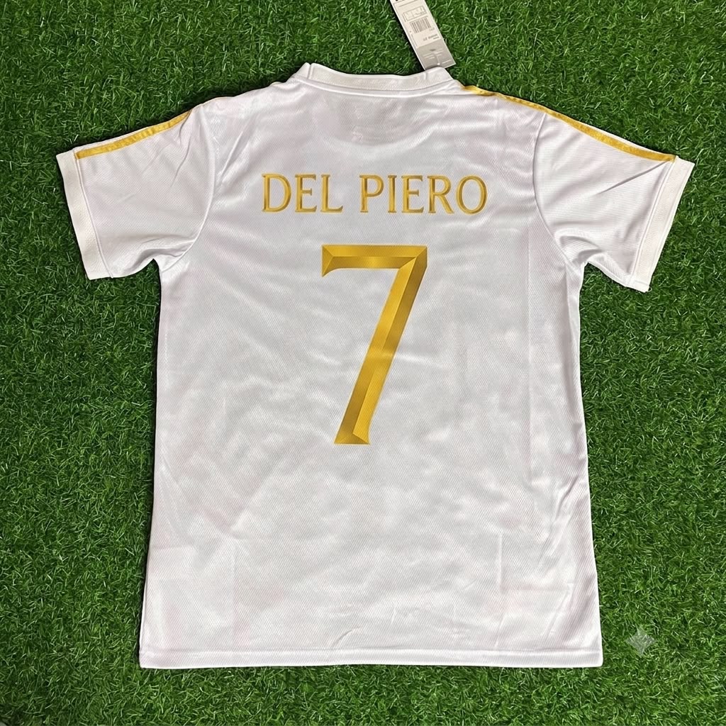 Alessandro Del Piero - Italy White Anniversary Kit Jersey Trikot Maillot Soccer Shirt