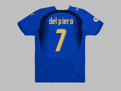 Alessandro del Piero 7  - Italy 2006 World Cup Final Retro Jersey Maillot Trikot Maglia Soccer Shirt