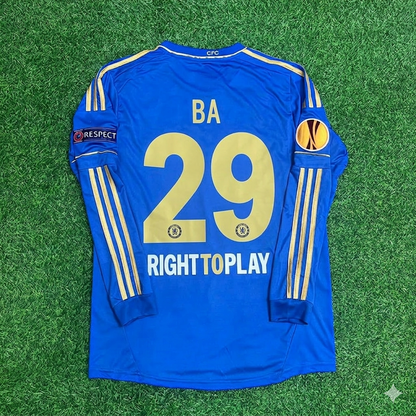 Demba Ba 29-Chelsea 2013 Europe League Final Amsterdam Blue Retro Football Jersey Soccer Shirt