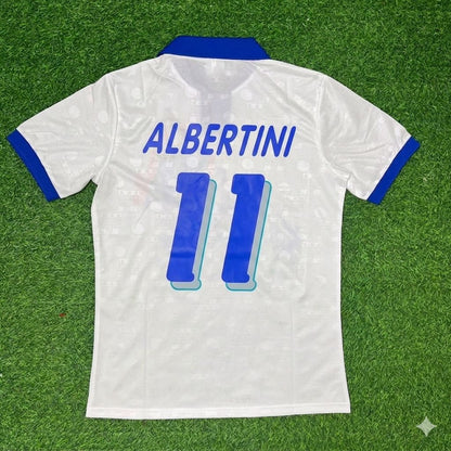 Demetrio Albertini Italy 1994 World Cup White Retro Football Jersey