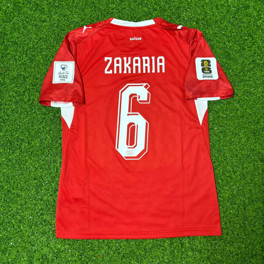 Denis Zakaria 6- Switzerland 2026 World Cup Kit Jersey Trikot Maillot