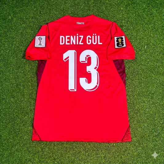Deniz Gül #13 Turkey Türkiye - World Cup 2026 - Home Red - Jersey Trikot - Maillot Maglia