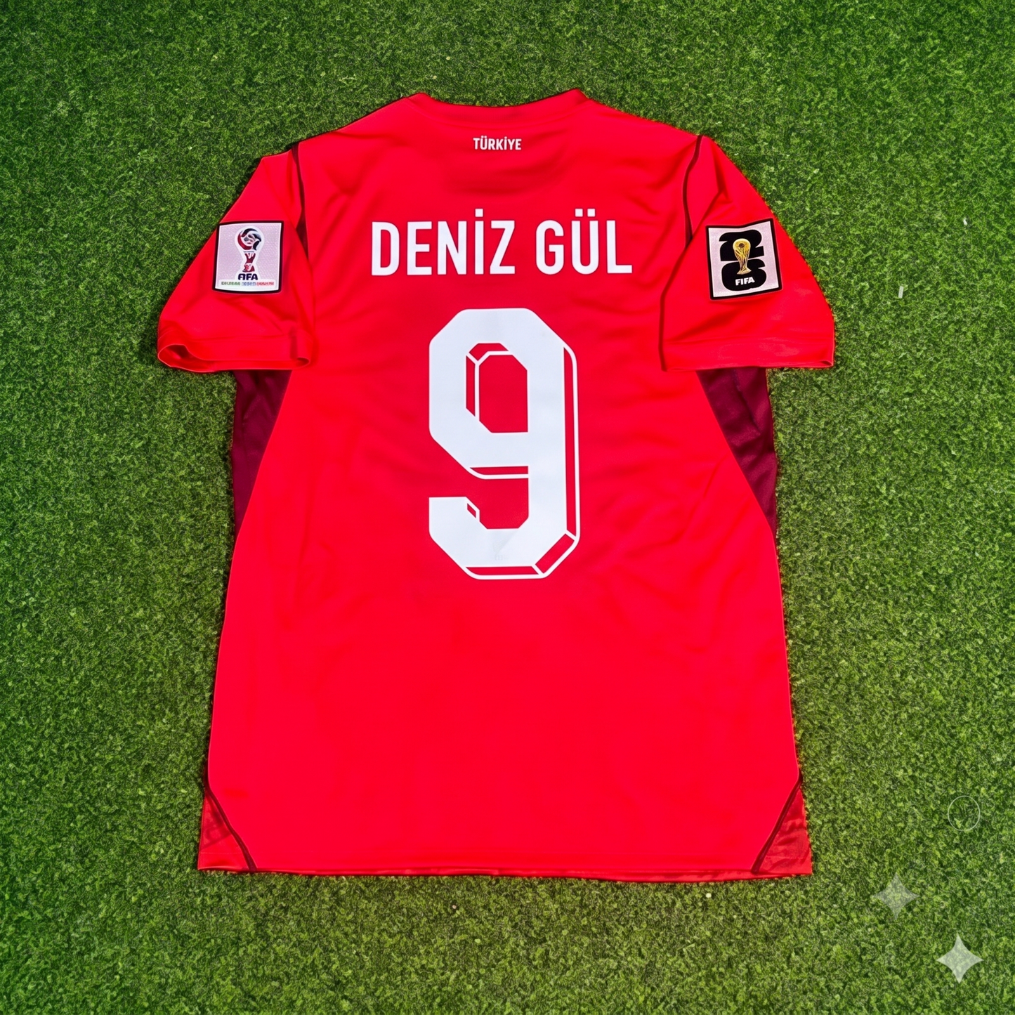 Deniz Gül #13 Turkey Türkiye - World Cup 2026 - Home Red - Jersey Trikot - Maillot Maglia
