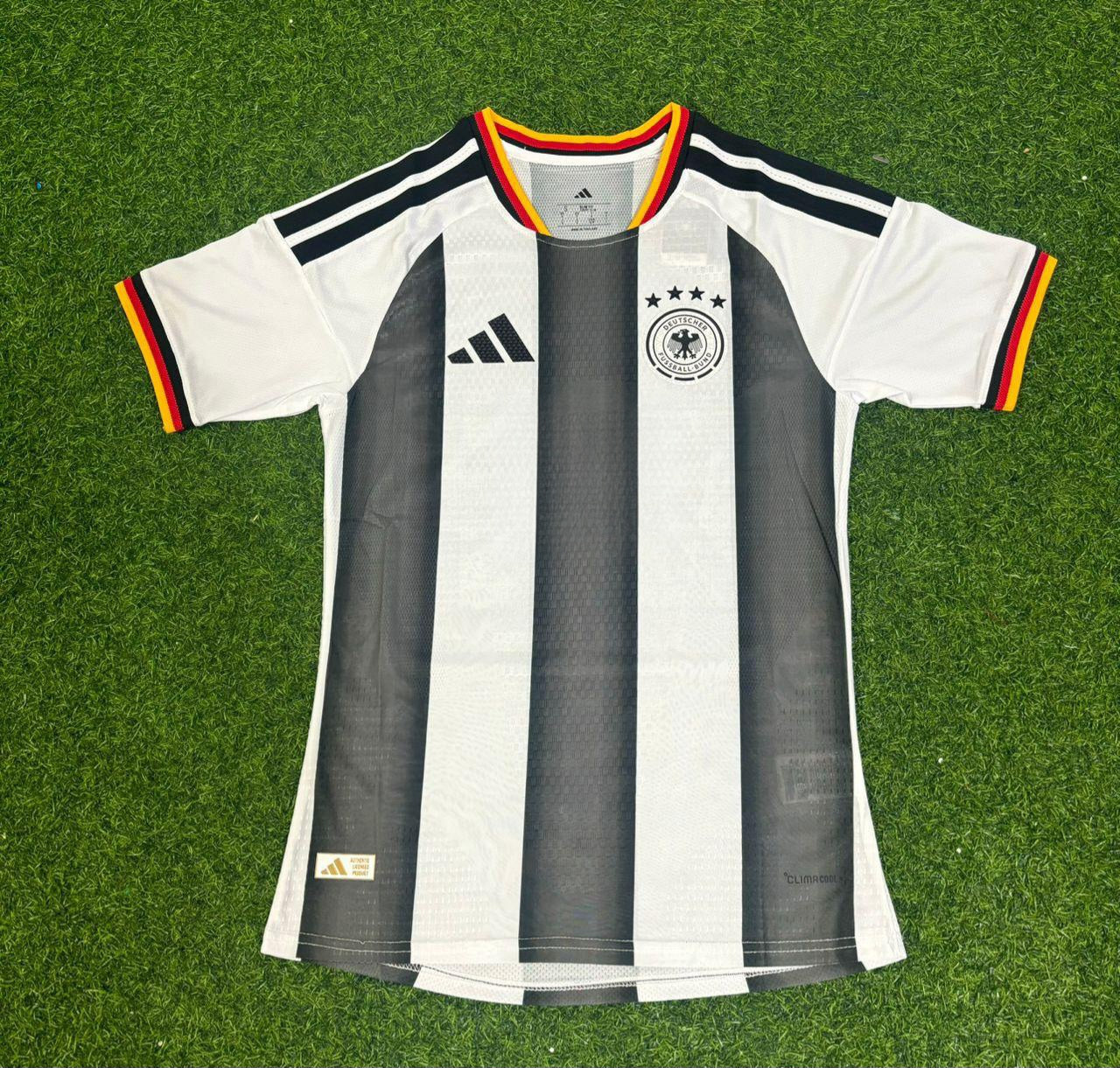 Thomas Hässler Germany Stripe Special Edition Black White Jersey Trikot Maillot