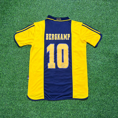 Dennis Bergkamp Ajax Retro Yellow Football Jersey