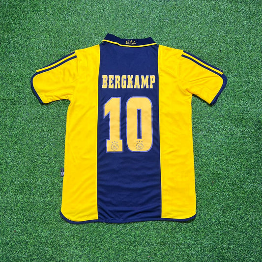 Dennis Bergkamp Ajax Retro Yellow Football Jersey