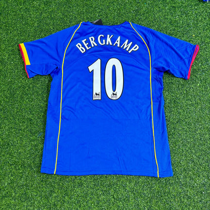 Dennis Bergkamp Arsenal 2004-2005 Blue Retro Football Jersey