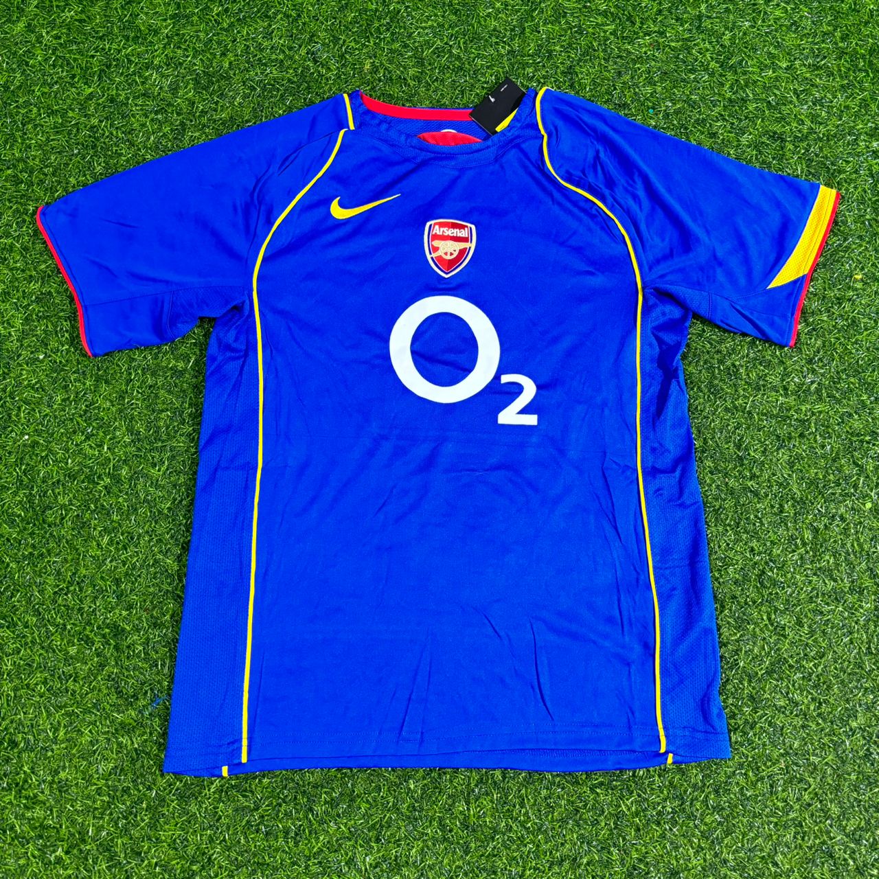 Dennis Bergkamp Arsenal 2004-2005 Blue Retro Football Jersey