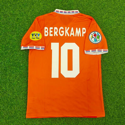 Dennis Bergkamp Netherlands EURO 1996 Home Retro Football Jersey