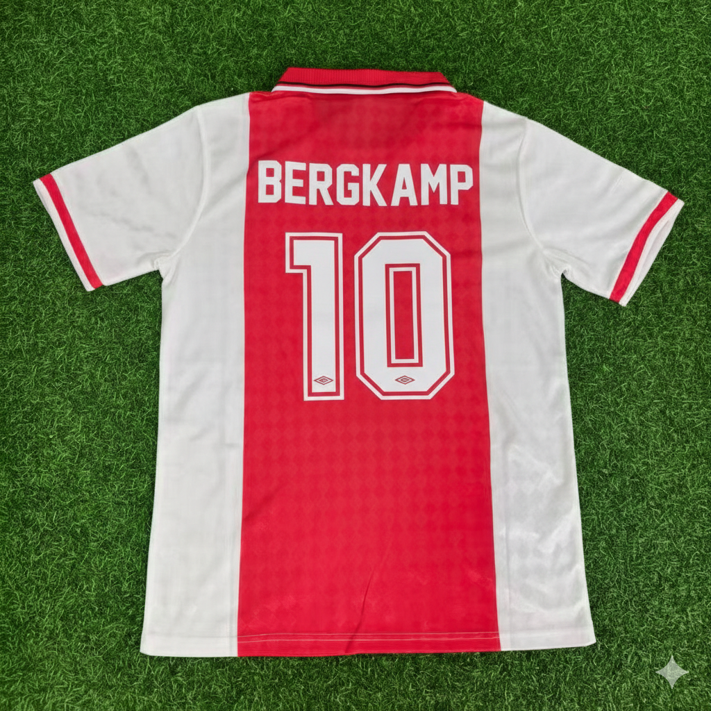 Dennis Bergkamp Ajax 1988 1990 Retro Football Jersey