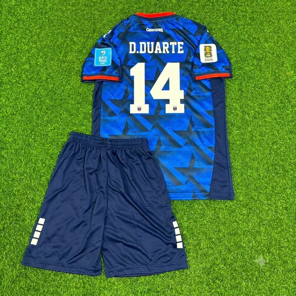 Deroy Duarte Cape Verde 2026 World Cup Children Football Jersey