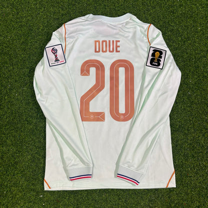 Maillot extérieur manches longues Désiré Doué #20 France Coupe du Monde 2026