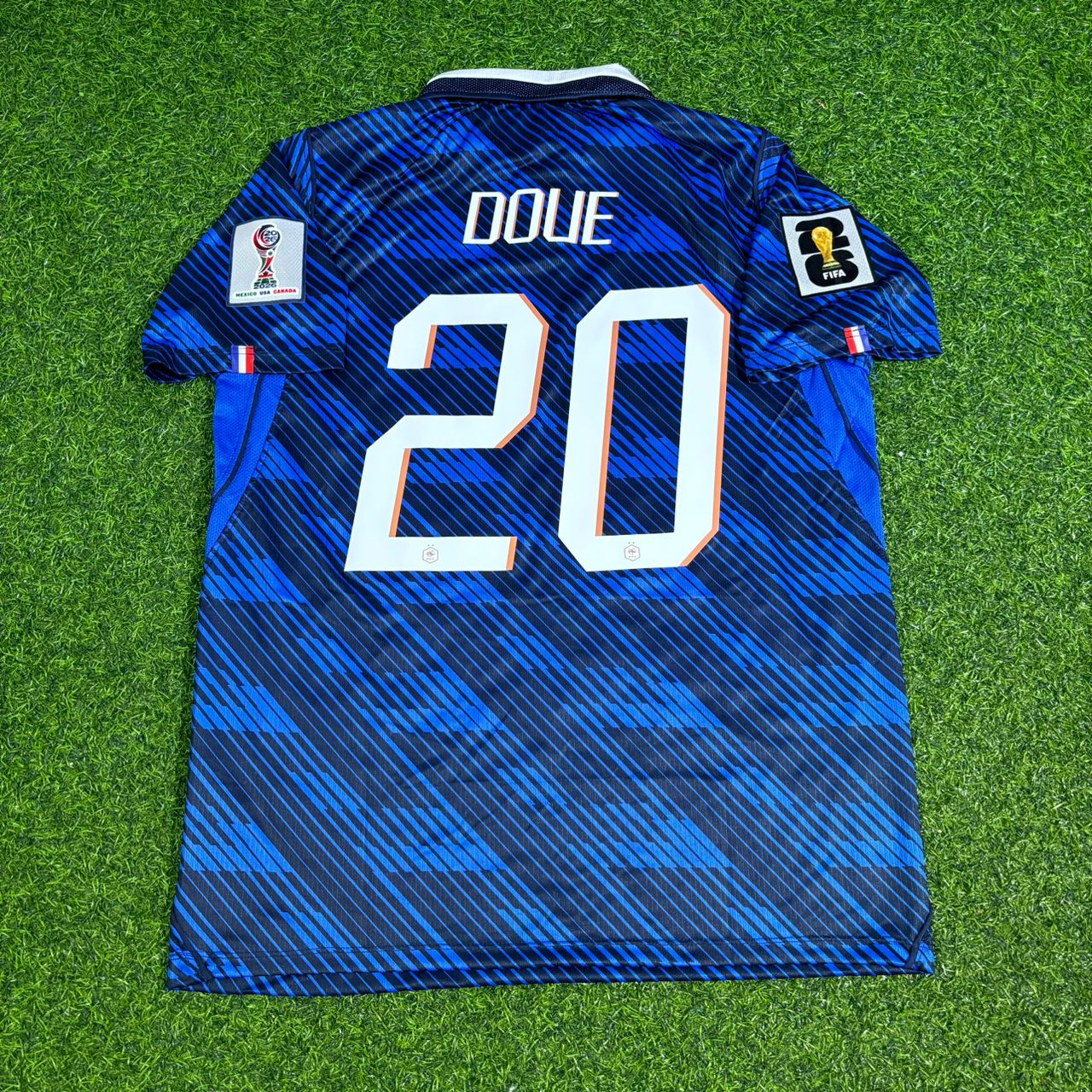 Désiré Doué 20- France Home 2026 World Cup Blue Football Jersey