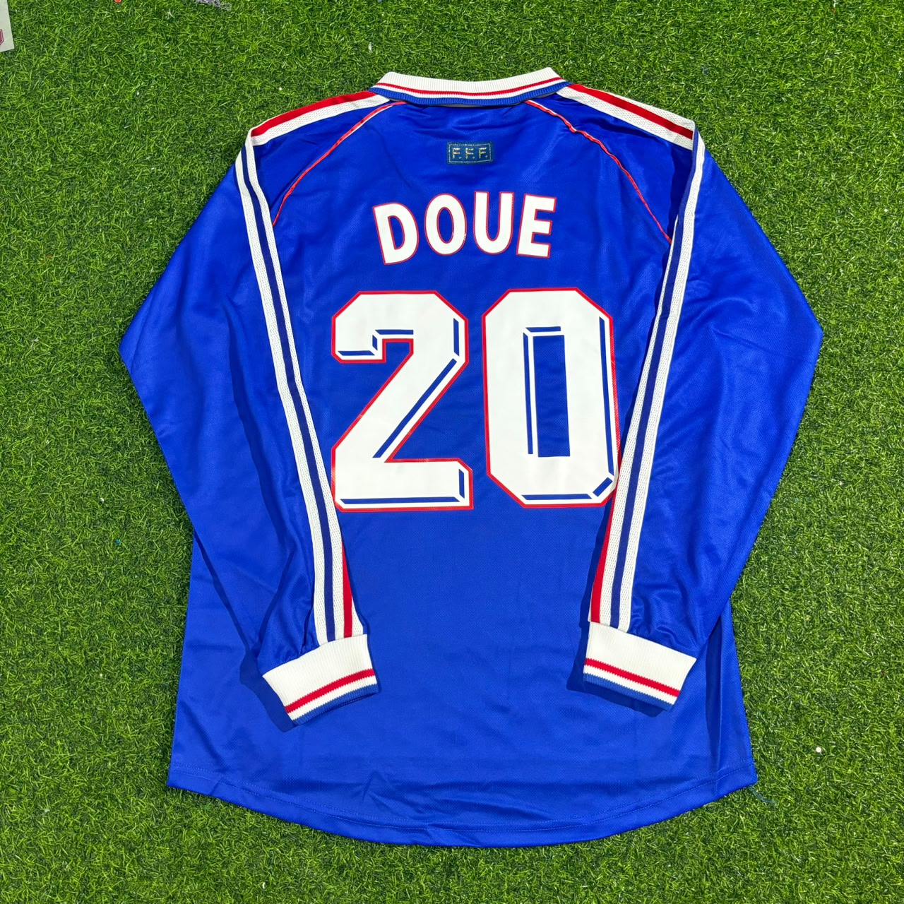 Désiré Doué France Long Sleeve Retro Football Jersey