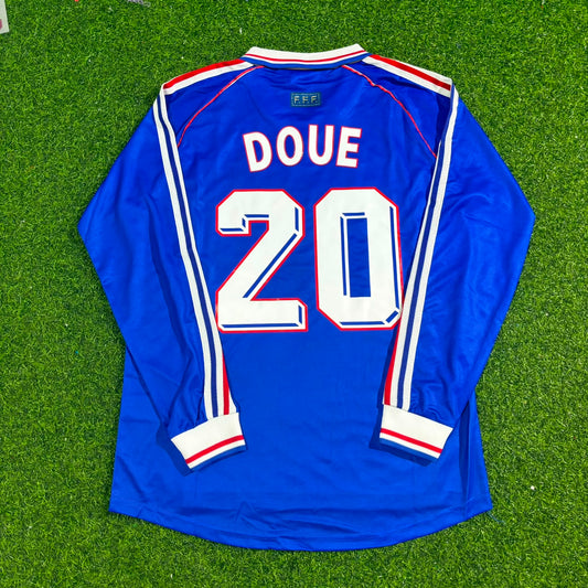 Désiré Doué France Long Sleeve Retro Football Jersey