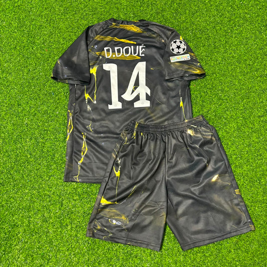 Désiré Doué Kids Set 2026 Champions League New Season Football Jersey