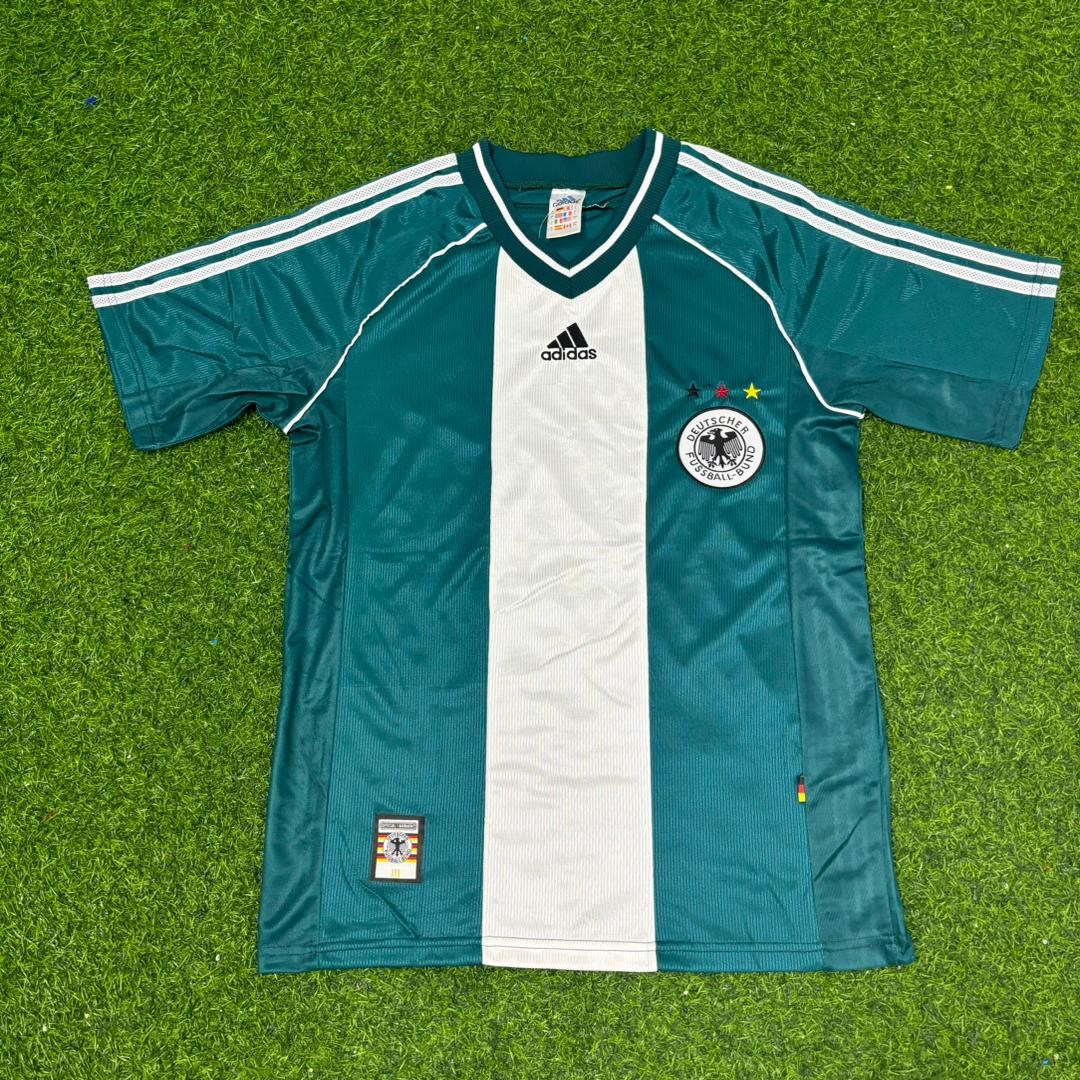 Deutschland 1998 Saison Auswärts Germany Retro Fußballtrikot