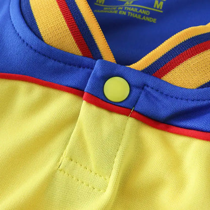Colombia 2001 Season Home Field Yellow Retro Jersey Trikot Soccer Shirt