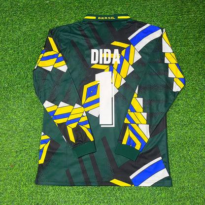 Dida Brazil World Cup Long Sleeve Retro Football Jersey