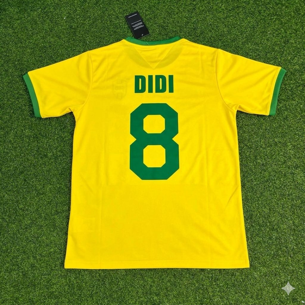 Didi Brazil Retro Home Football Jersey Trikot Maillot
