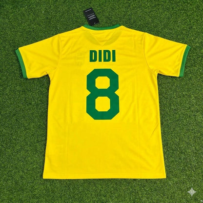 Didi Brazil Retro Home Football Jersey Trikot Maillot
