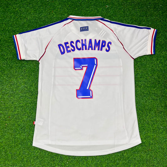 Didier Deschamps France 1998 World Cup Retro Jersey Maillot Trikot