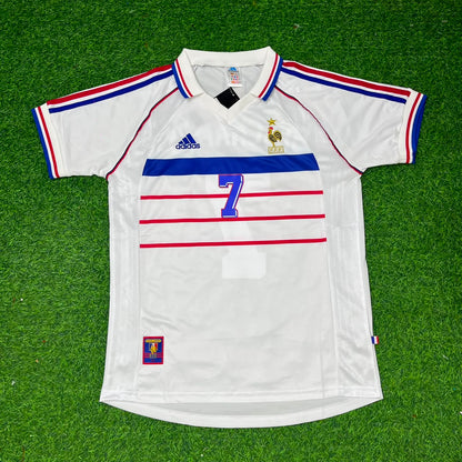 Didier Deschamps France 1998 World Cup Retro Jersey Maillot Trikot