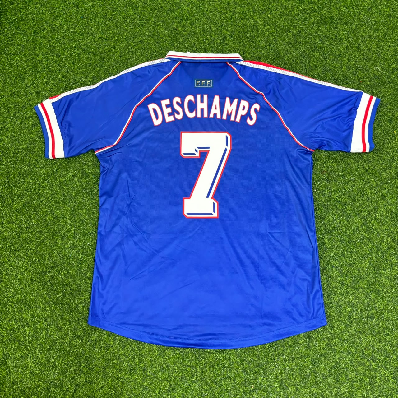 Didier Deschamps France 1998 World Cup Retro Football Jersey Maillot Trikot Soccer Shirt