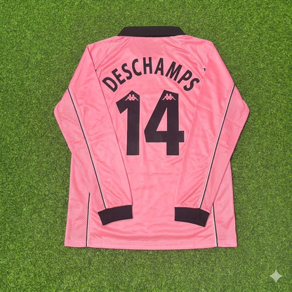 Didier Deschamps #14 Juventus 1995 Pink Maglia Kit Jersey Trikot Maillot