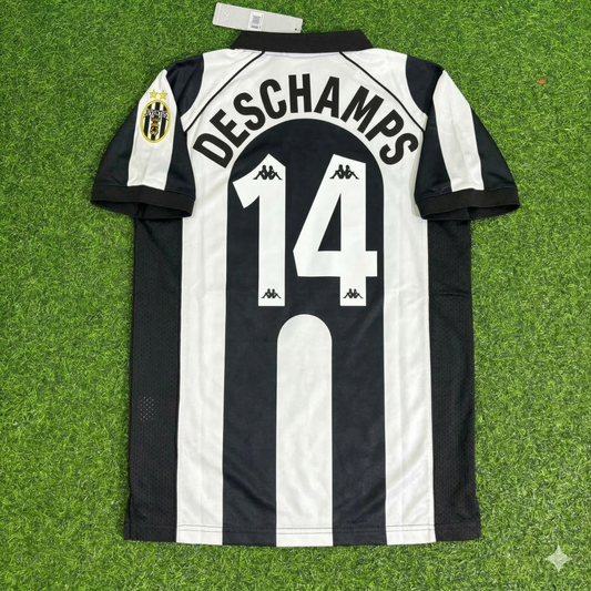Didier Deschamps 14 - Juventus Home 1997/1998 Retro Kit Jersey Maillot Trikot Soccer Shirt