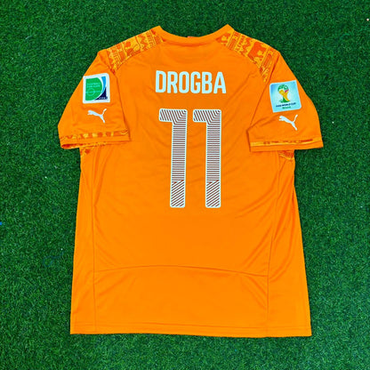 Marcelo #6 Brasilien WM 2014 Heim Retro Gelbes Trikot