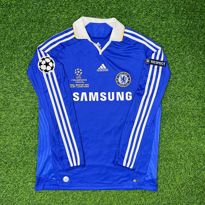 Andriy Shevchenko Chelsea 2008 Champions League Final Long Sleeve Football Jersey