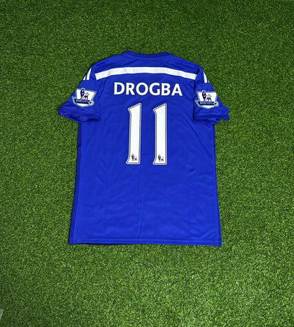 Didier Drogba Chelsea 2014/15 Blue New Season Football Jersey Kit