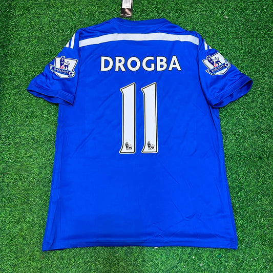 Didier Drogba Chelsea 2014/15 Blue New Season Football Jersey Kit