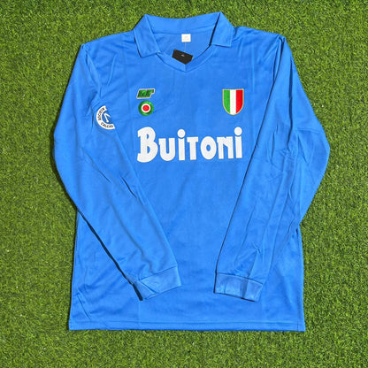 Diego Armando Maradona Napoli 1987/1988 Long Sleeve Retro Vintage Football Jersey