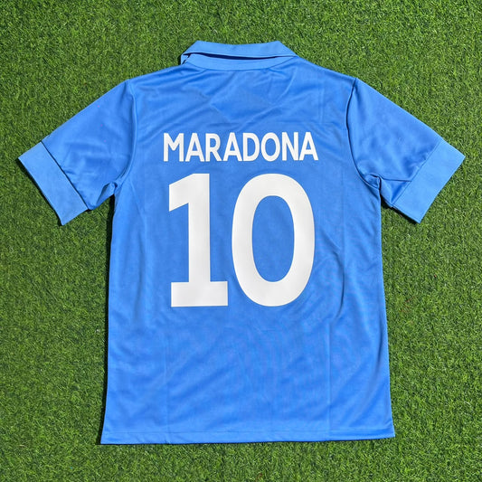 Diego Armando Maradona 10 - Napoli 1990 Retro Football Jersey Trikot Maillot Maglia Soccer Shirt