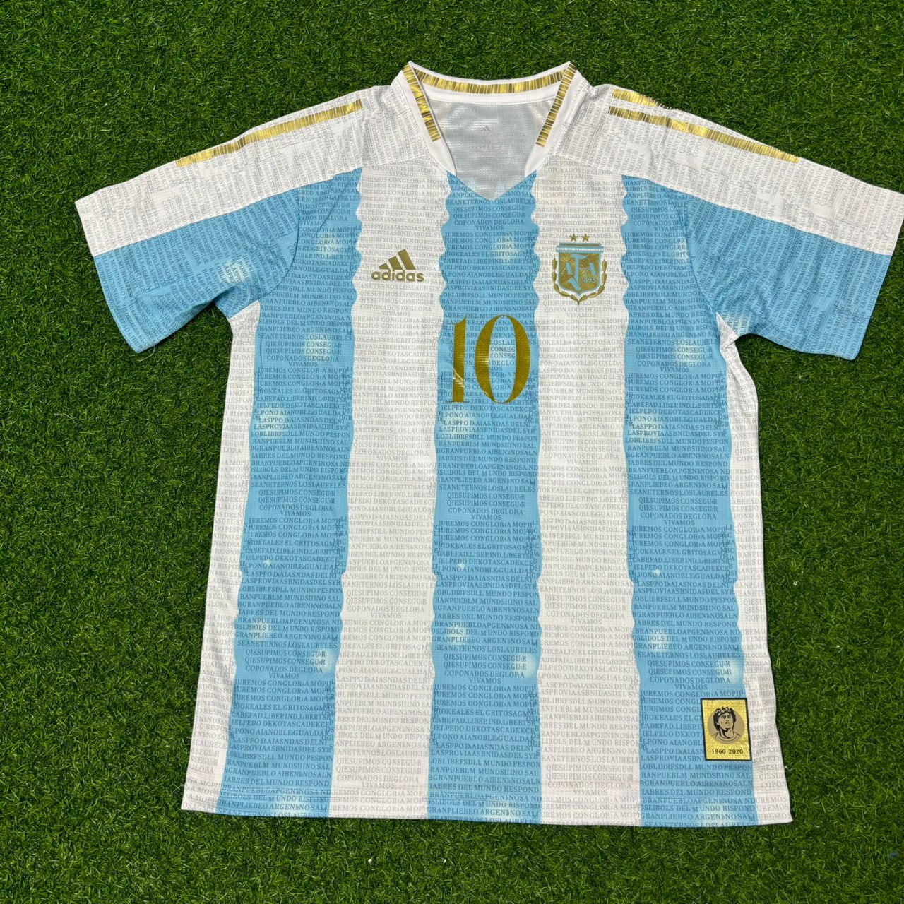 Diego Armando Maradona Argentina Commerative Anniversary Football Jersey Trikot Maillot