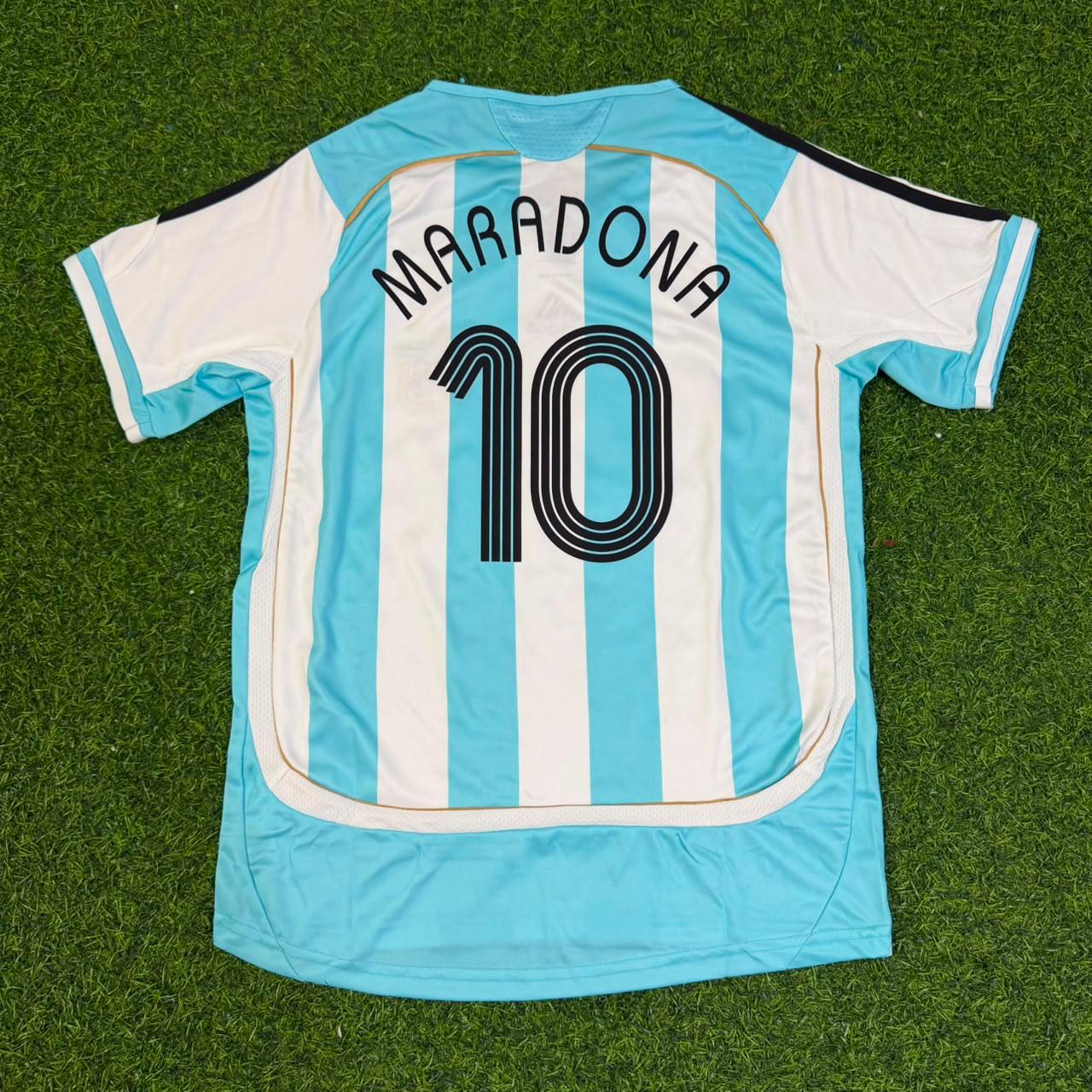 Diego Armando Maradona Argentina Retro Kids Football Jersey