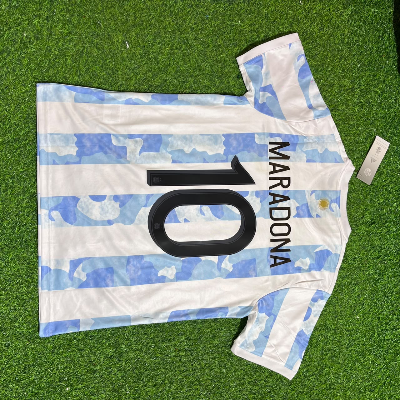 Diego Armando Maradona 10 - Argentina Retro Kit Jersey Trikot Maillot Soccer Shirt